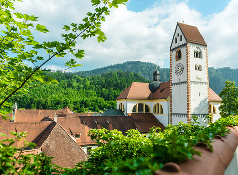 Blick auf die Kirche St. Mang in Füssen