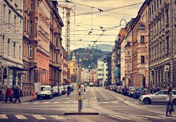Straße in der Altstadt Innsbrucks