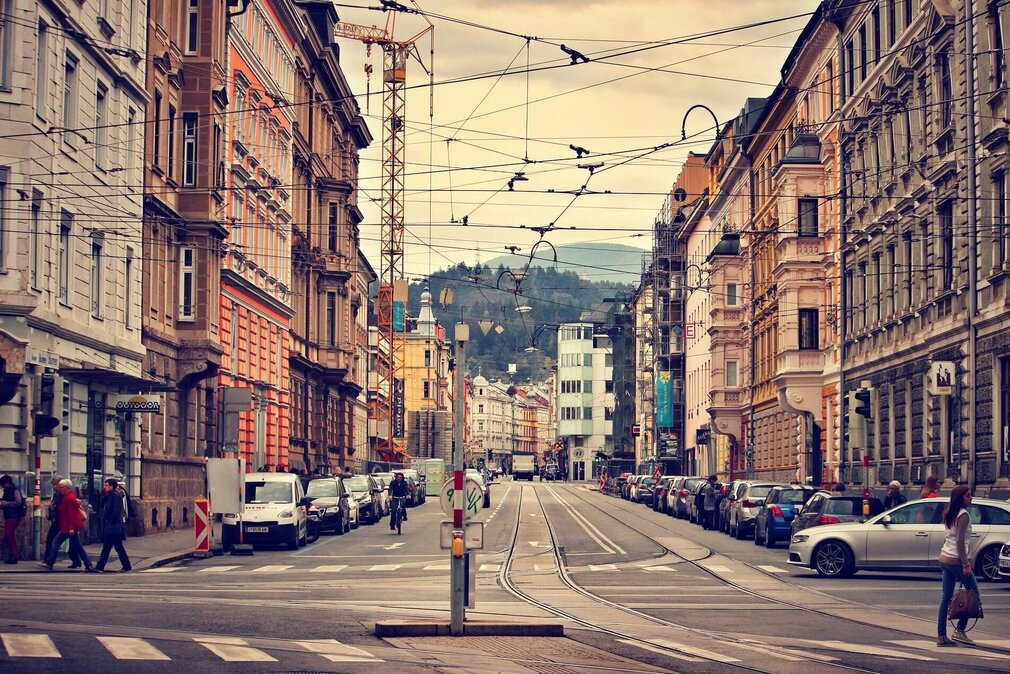 Straße in der Altstadt Innsbrucks