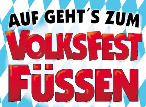 Plakat Volksfest Füssen (Ausschnitt)