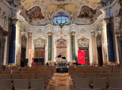 Innenaufnahme Kaisersaal im Kloster St. Mang in Füssen
