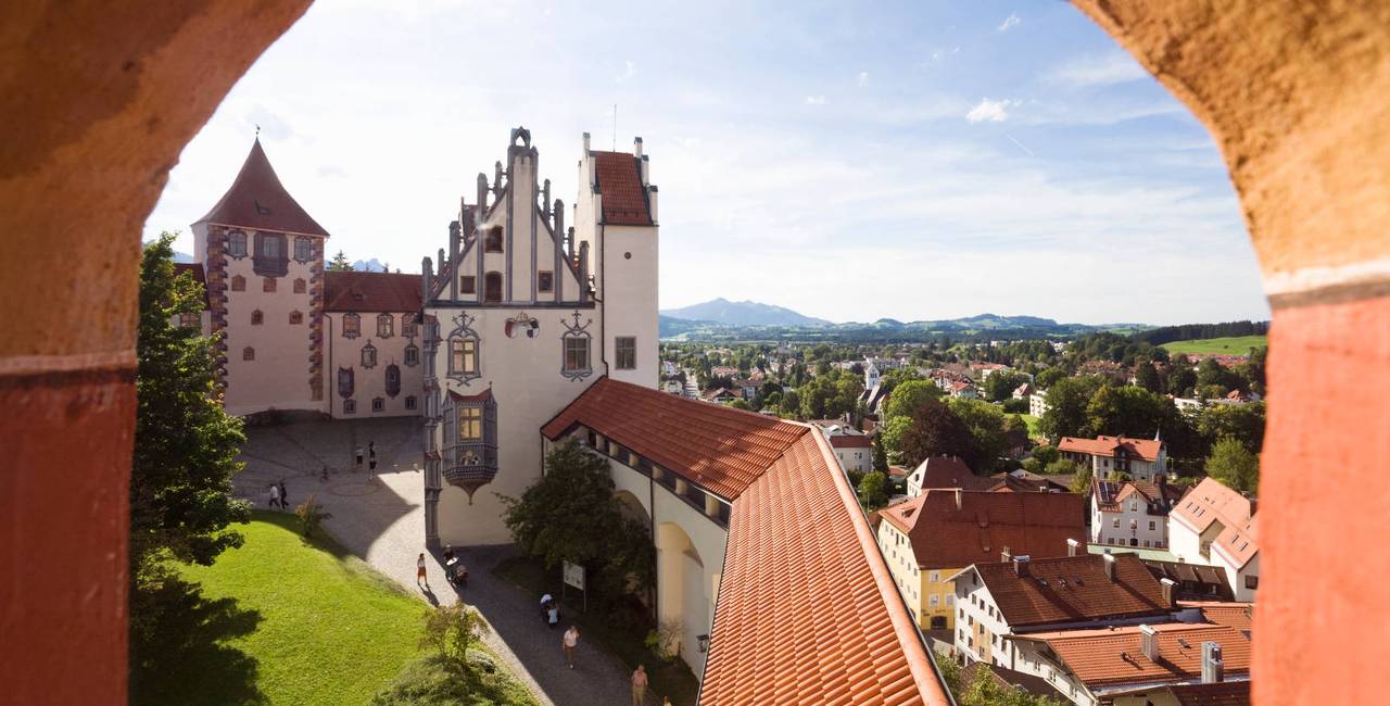 Das Hohe Schloss mit der Staatsgalerie in Füssen im Allgäu
