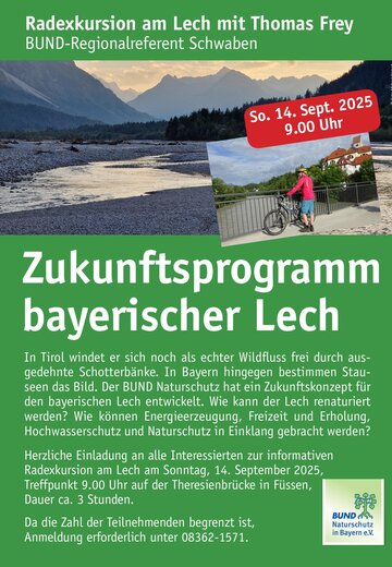 Veranstaltungsbild: Radexkursion am Lech mit Thomas Frey