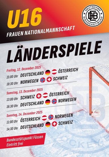 Veranstaltungsbild: Länderspiele der U16 Frauen Eishockey-Nationalmannschaft