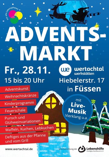 Veranstaltungsbild: Adventsmarkt der Wertachtal-Werkstatt Füssen