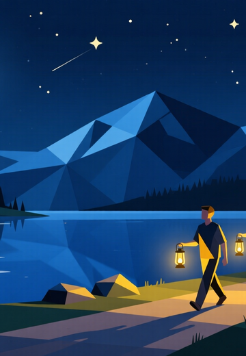Event picture Lantern hike around Hopfensee Lake