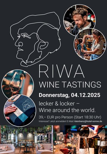 Veranstaltungsbild: RIWA Wine Tasting - Wine around the world