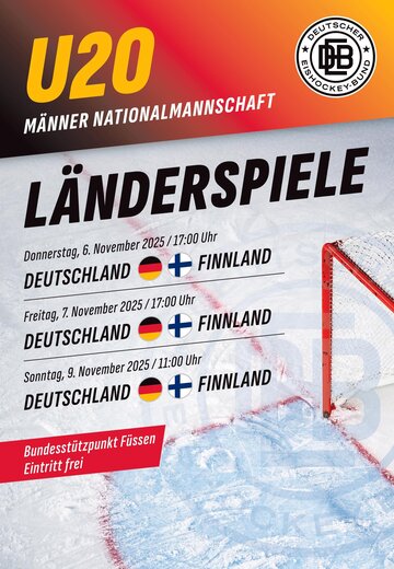 Veranstaltungsbild: Länderspiele der U20 Männer Eishockey-Nationalmannschaft