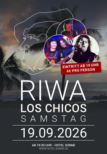 Veranstaltungsbild: RIWA Los Chicos – Live-Konzert