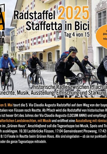 Veranstaltungsbild: Radstaffel Via Claudia Augusta 2025 - TIROL