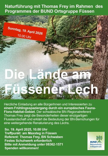 Veranstaltungsbild: Naturführung im Rahmen der BUND Naturschutz Ortsgruppe Füssen